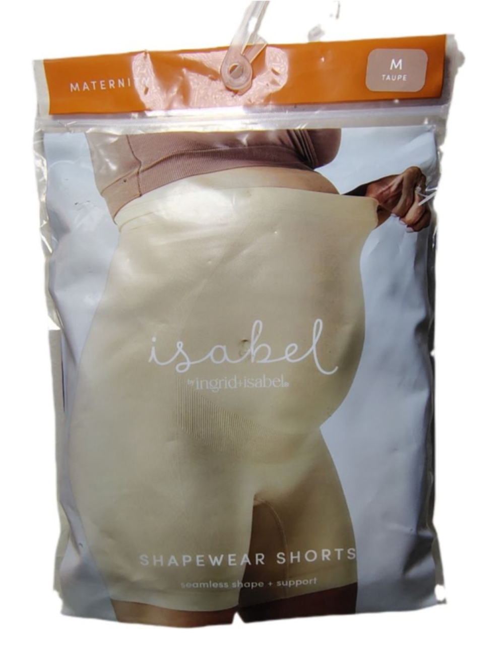 Isabel by Ingrid Isabel Maternity Shapewear Shorts Medium Taupe NWT